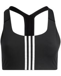 adidas - Plus Size Training Medium Support Better 3-stripes Bra - Lyst