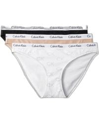 Calvin Klein - Carousel Logo Cotton Stretch Bikini Panties - Lyst