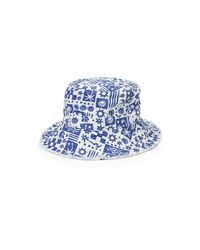 Volcom - Drifter Bucket Hat True Blue One Size - Lyst
