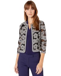 anne klein women's floral lace mesh cardigan