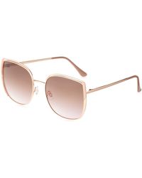 Vince Camuto - Vc997 Retro Vented Round Metal 100% Uv Protective Cat Eye Sunglasses. Luxe Gifts For Her - Lyst