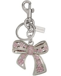 COACH - Metal Bow Bag Charm - Lyst