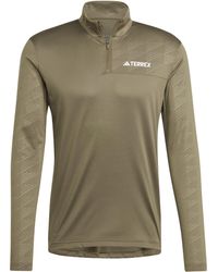 adidas - Terrex Multi Half-zip Long Sleeve T-shirt - Lyst