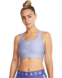 Under Armour - Crossback Longline Sports Bra Celeste - Lyst