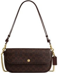 COACH - Brook Flap Bag With Chain In Signature Canvas - Lyst