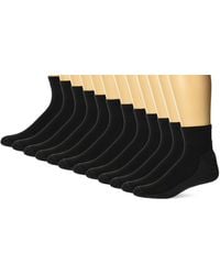 Hanes - , X-temp Cushioned Ankle Socks, 12-pack, Black-12 Pack, 12-14 - Lyst