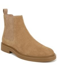 Vince - S Erik Chelsea Boot Camel Beige Suede 8.5 M - Lyst