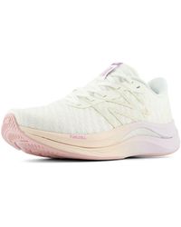 New Balance - Fuelcell Propel V4 In White/purple Synthetic - Lyst