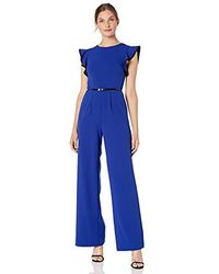 blue calvin klein jumpsuit