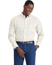 Izod - Button Down Long Sleeve Stretch Performance Plaid Shirt - Lyst