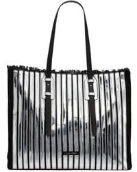 Calvin Klein - Modern Essentials Pieced Metallic Tote - Lyst