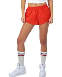 Champion - , Performance, Moisture-wicking Athletic Shorts With Liner For , 2.5", Solar Crimson Hd C Logo, Medium - Lyst
