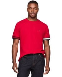 Tommy Hilfiger - Stripe Flag Cuff Tee - Lyst