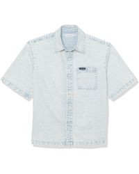 Calvin Klein - Short Sleeve Button Up Camp Shirt - Lyst