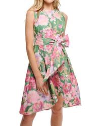 Shoshanna - Midnight Printed Taffeta Keegan Dress - Lyst