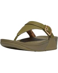 Fitflop - Lulu Leather Toe Post Sandals - Lyst