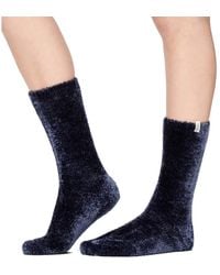 UGG - Leda Cozy Sock Crew Cut Socks Shoes, Spandex/Polyester/Chenille - Lyst