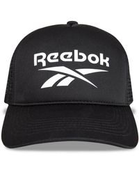 Reebok - Trucker Mesh-back Cap With Adjustable Snapback For And - Lyst