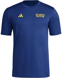 adidas - Standard Los Angeles Galaxy Local Warp Pre-game Short Sleeve T-shirt - Lyst
