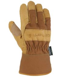 Carhartt - Mens Insulated Grain Leather Work With Safety Cuff Cold Weather Gloves - Lyst