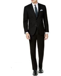 Kenneth Cole Reaction Slim Fit Performance Suit In Extended Sizes - Black