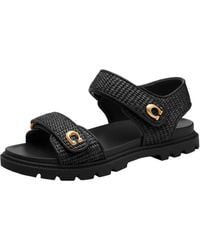 COACH Eloise Sandal in Black | Lyst