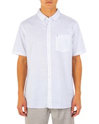 Hurley - One And Only Textured Short Sleeve Button Up - Lyst