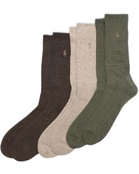 Polo Ralph Lauren - Pp Rib Crew Sock 3 Pair Pack - Lyst