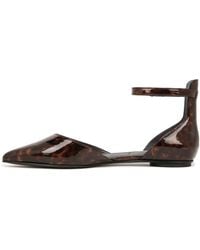 Franco Sarto - S Racer Flat D'orsay Pointed Toe Shoe Tortoise Brown Multi 9 M - Lyst