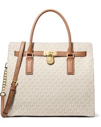 Michael Kors - Mk Hamilton Moderne Large Signature Logo Satchel - Lyst