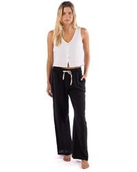 Rip Curl - Cotton Crepe Poplin Beach Pants – Smocked - Lyst