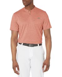 adidas - Golf S Texture Stripe Polo Shirt - Lyst