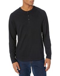 Amazon Essentials - Regular-fit Long-sleeved Henley Shirt - Lyst