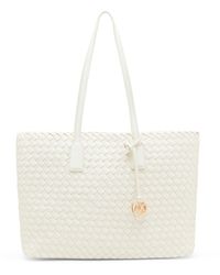 Anne Klein - Woven Tote With Pouch - Lyst