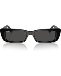 Ray-Ban - Rb4425f Teru Low Bridge Fit Rectangular Sunglasses - Lyst