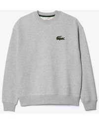 Lacoste - Long Sleeve Graphic Patch On Left Chest Sweatshirt - Lyst