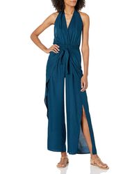 bcbg blue jumpsuit