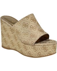 Guess - Yenise Wedge Sandal - Lyst