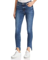 PAIGE - Hoxton Transcend High Rise Ultra Skinny Fit Ankle Peg Jean - Lyst