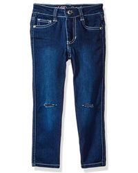 U.S Polo Assn Girls Super Soft Stretch Denim Capri Pant
