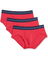 Goodthreads 3-pack Cotton Modal Stretch Knit Brief - Red