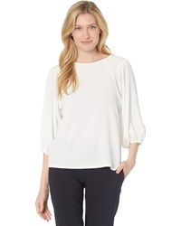 Vince Camuto - Puff Sleeve Knit Top - Lyst