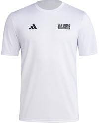 adidas - S San Diego Fc Pre-game Short Sleeve Soccer T-shirt,white/mls-sdi-3pp,large - Lyst
