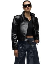 Hudson Jeans - Brooks Nader Sarah Jane Leather Jacket - Lyst