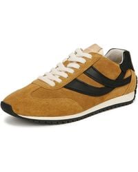Vince - S Oasis Runner-w Lace Up Fashion Sneaker Golden Desert Yellow Suede 9 M - Lyst