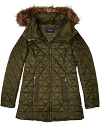 marc new york astoria faux fur trim anorak