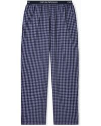 Emporio Armani - Classic Logo Elastic Waistband Pajama Pants - Lyst