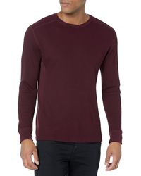 Vince - S Thermal L/s Crew,deep Wine,s - Lyst