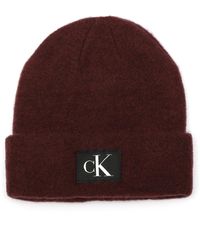 Calvin Klein - Key Item Woven Ck Patch Cuff Hat - Lyst