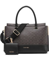 Calvin Klein - Bianca Triple Compartment Satchel - Lyst
